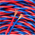 Núcleos de cobre duplos fios elétricos torcidos